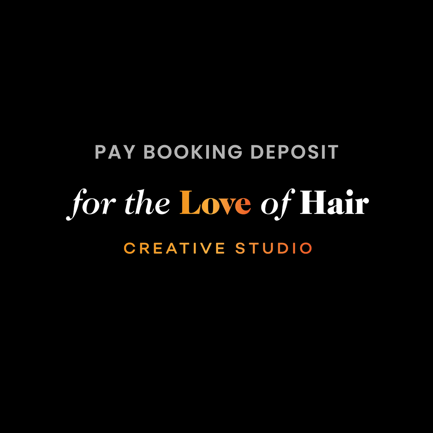 BOOKING DEPOSIT