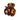 Small Hair Clip - Glossy Rust