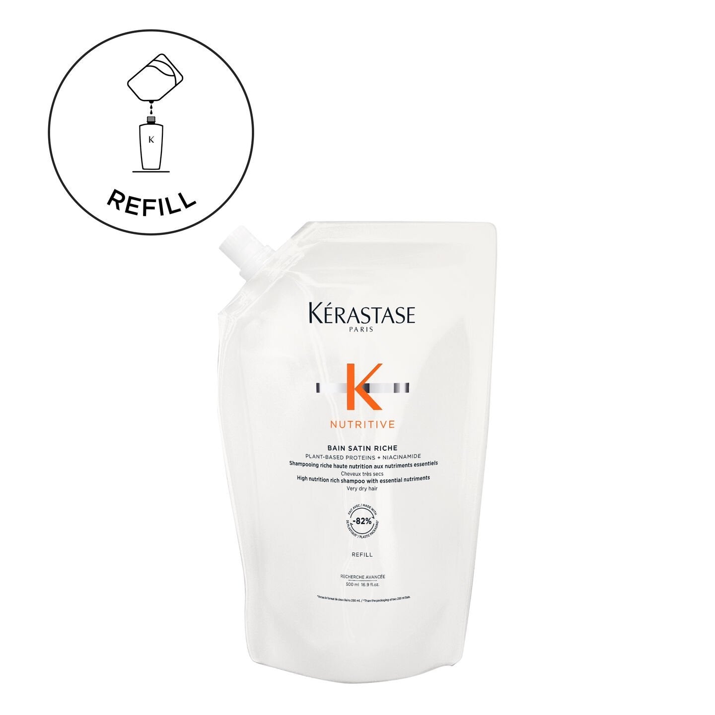 Kerastase Nutritive REFILLABLE Bain Satin Riche 500ml